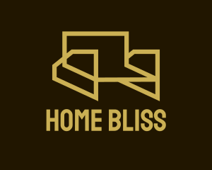 Geometric Home Armchair  logo design