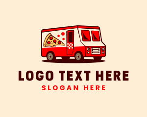 Food - Pizza Food Truck logo design
