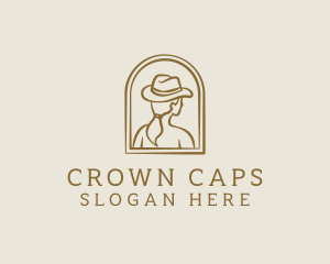 Headwear - Cowgirl Hat Fashion logo design