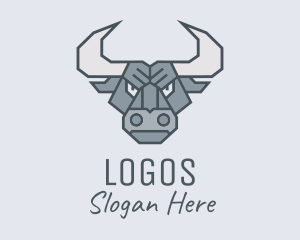 Wild - Angry Strong Buffalo logo design