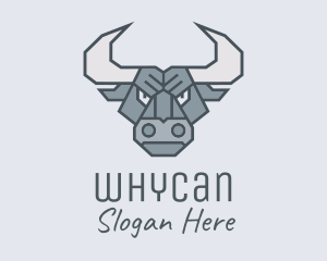 Cow - Angry Strong Buffalo logo design