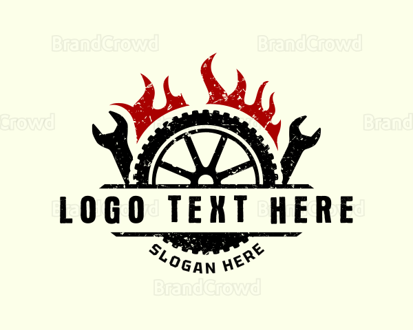 Tire Wrench Garage Logo