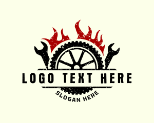 Tire - Tire Wrench Garage logo design