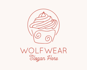 Dessert - Sweet Cupcake Dessert logo design