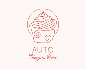 Dairy Product - Sweet Cupcake Dessert logo design