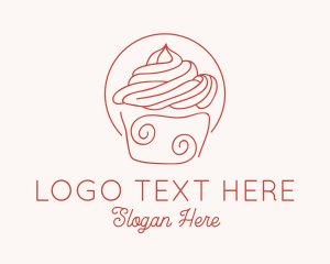 Oven - Sweet Cupcake Dessert logo design
