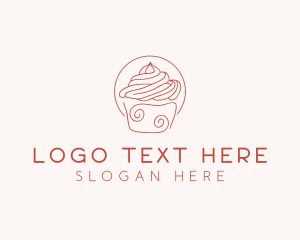 Confectionery - Sweet Cupcake Dessert logo design