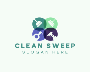 Clean Housekeeping Sanitation logo design