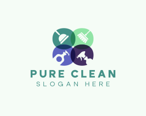 Clean Housekeeping Sanitation logo design