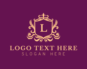 Golden - Ornate Boutique Shield logo design