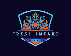 Intake - Snowflake Fire Temperature logo design