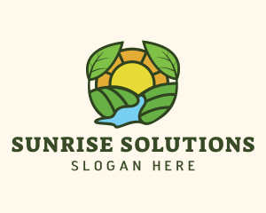 Sunrise Eco Farming logo design