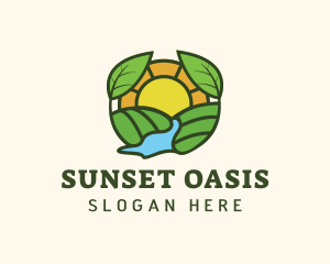 Sunrise Eco Farming logo design