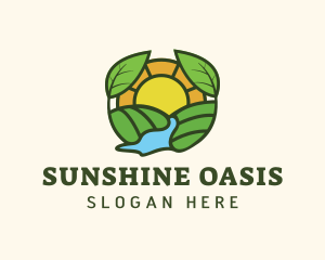 Sunrise Eco Farming logo design