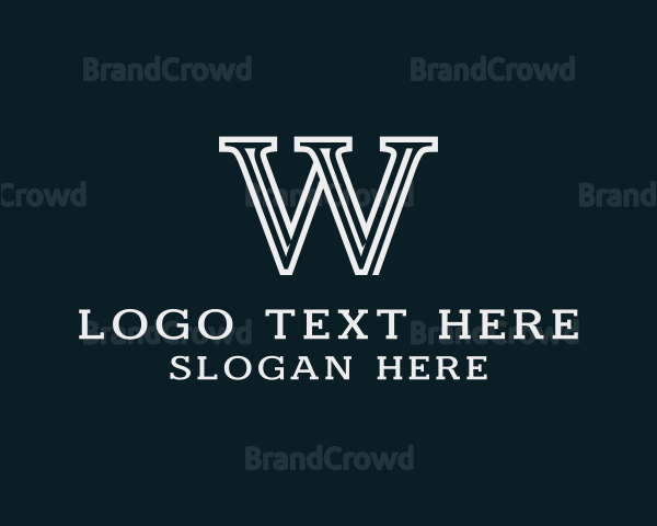 Generic Brand Letter W Logo