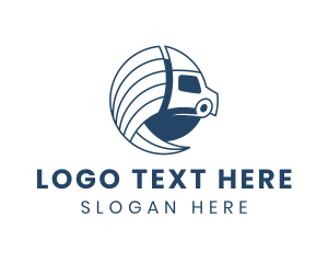 Truck - Logistics Truck Express logo design