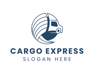 Logistics Truck Express logo design
