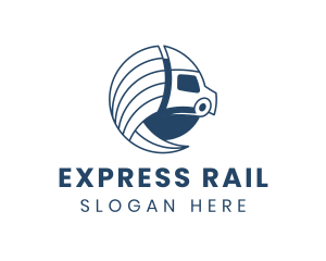 Logistics Truck Express logo design
