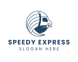 Logistics Truck Express logo design