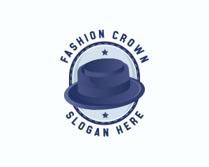 Fedora Porkpie Hat Fashion logo design