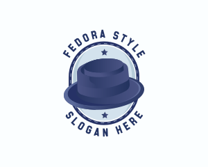 Fedora Porkpie Hat Fashion logo design