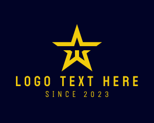 Letter W - ELegant Star Letter W logo design