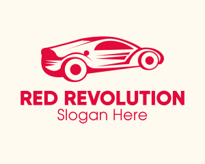 Red Car Automotive logo design