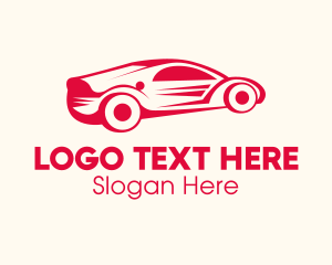 Luxury Car - Red Car Automotive logo design