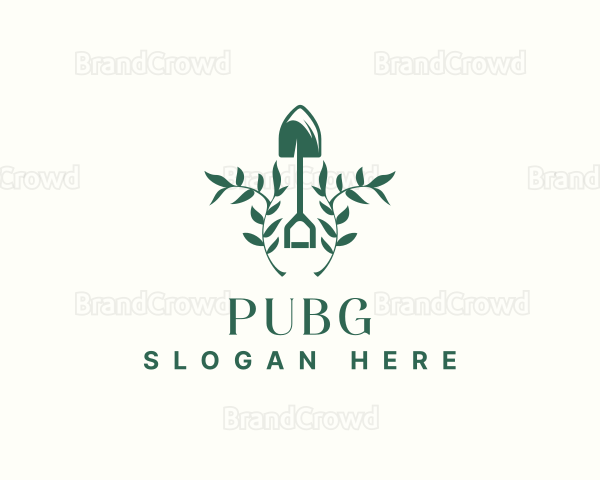 Plant Garden Shovel Logo