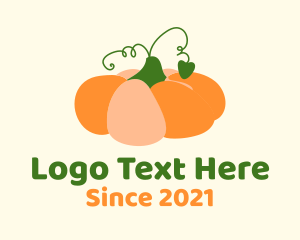 Vegetable Garden - Pumpkin Veggie Farm logo design