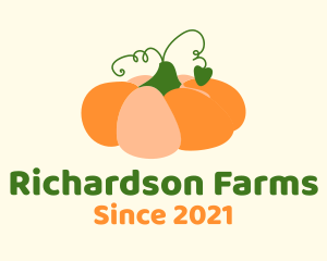 Pumpkin Veggie Farm logo design