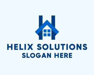 Housing Contractor Letter H logo design