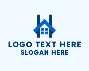 Contractor - Housing Contractor Letter H logo design