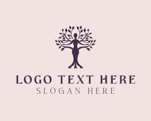 Yoga - Eco Woman Spa logo design