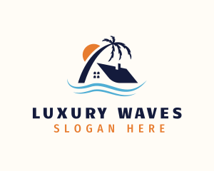 Tropical Island Home logo design