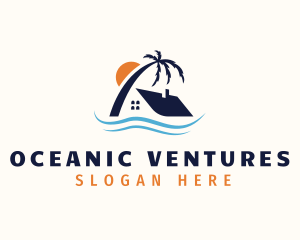 Tropical Island Home logo design