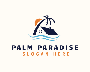 Tropical Island Home logo design