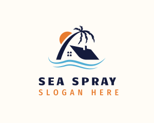 Tropical Island Home logo design