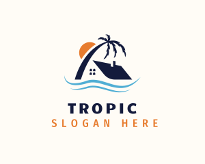 Tropical Island Home logo design