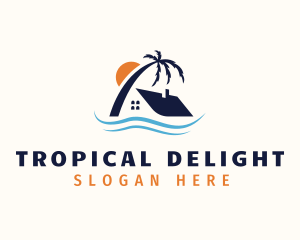 Tropical Island Home logo design