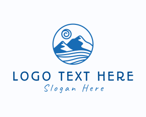Tide - Ocean Mountain Outdoors logo design