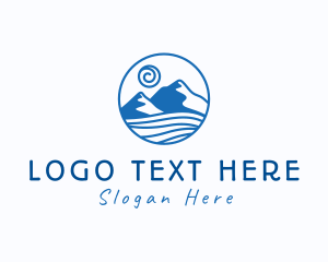 Summer - Ocean Mountain Outdoors logo design