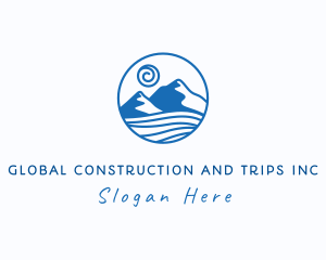 Highland - Ocean Mountain Outdoors logo design