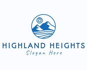 Ocean Mountain Outdoors logo design