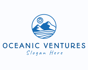 Ocean Mountain Outdoors logo design