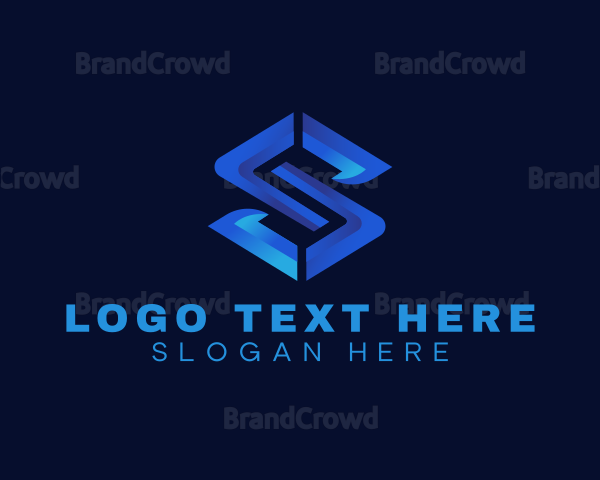 Professional Marketing Tech Letter S Logo