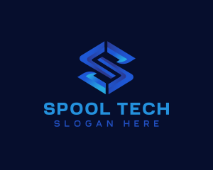 Professional Tech Letter S logo design