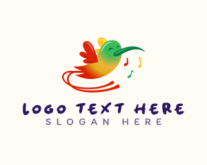 Avian - Reggae Humming Bird logo design