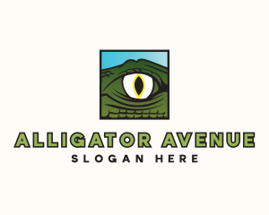 Alligator - Alligator Reptile Eye logo design