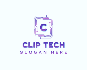 Circuit Tech Developer logo design